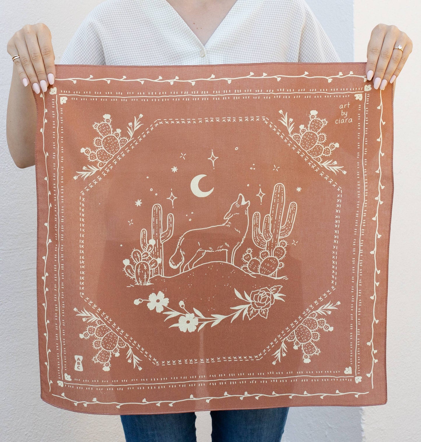 Rust Coyote Bandana