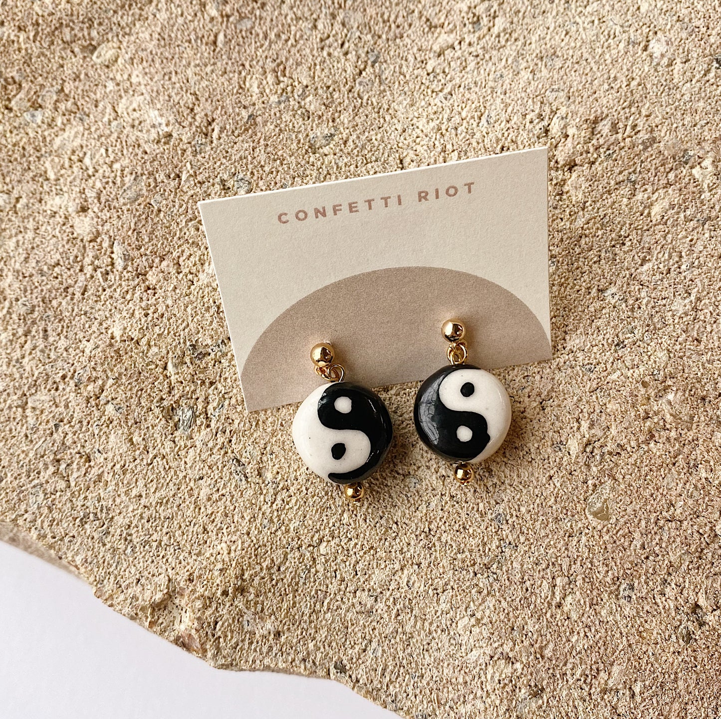 Yin Yang Earrings - Confetti Riot