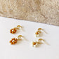 Beaded Flower Mini Hoop Earrings - Confetti Riot