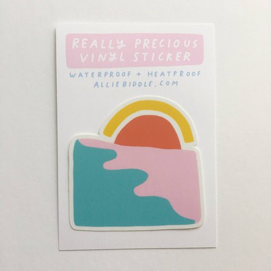 Vinyl sticker - Sunrise - Allie Biddle