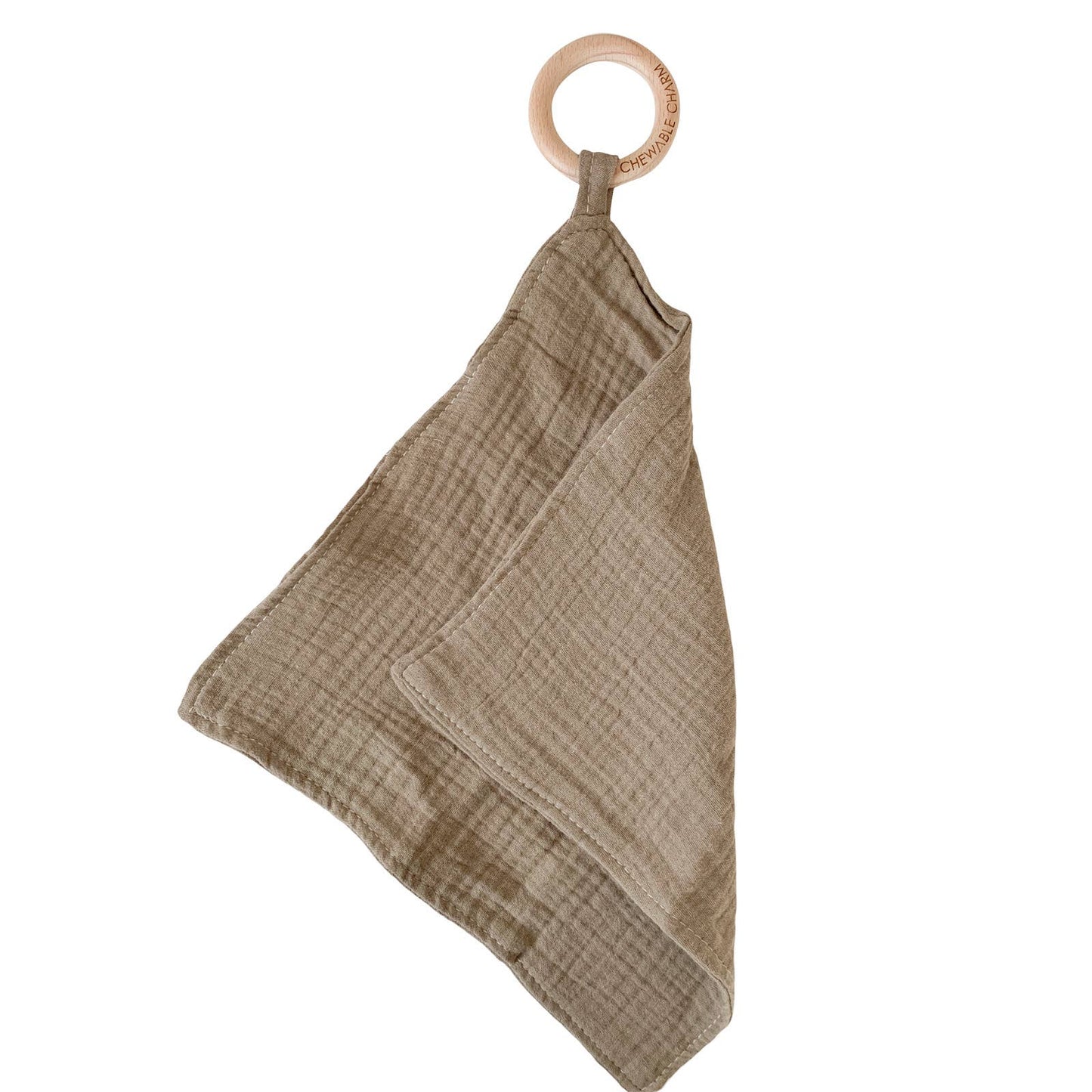 Muslin Teething Ring- Flax
