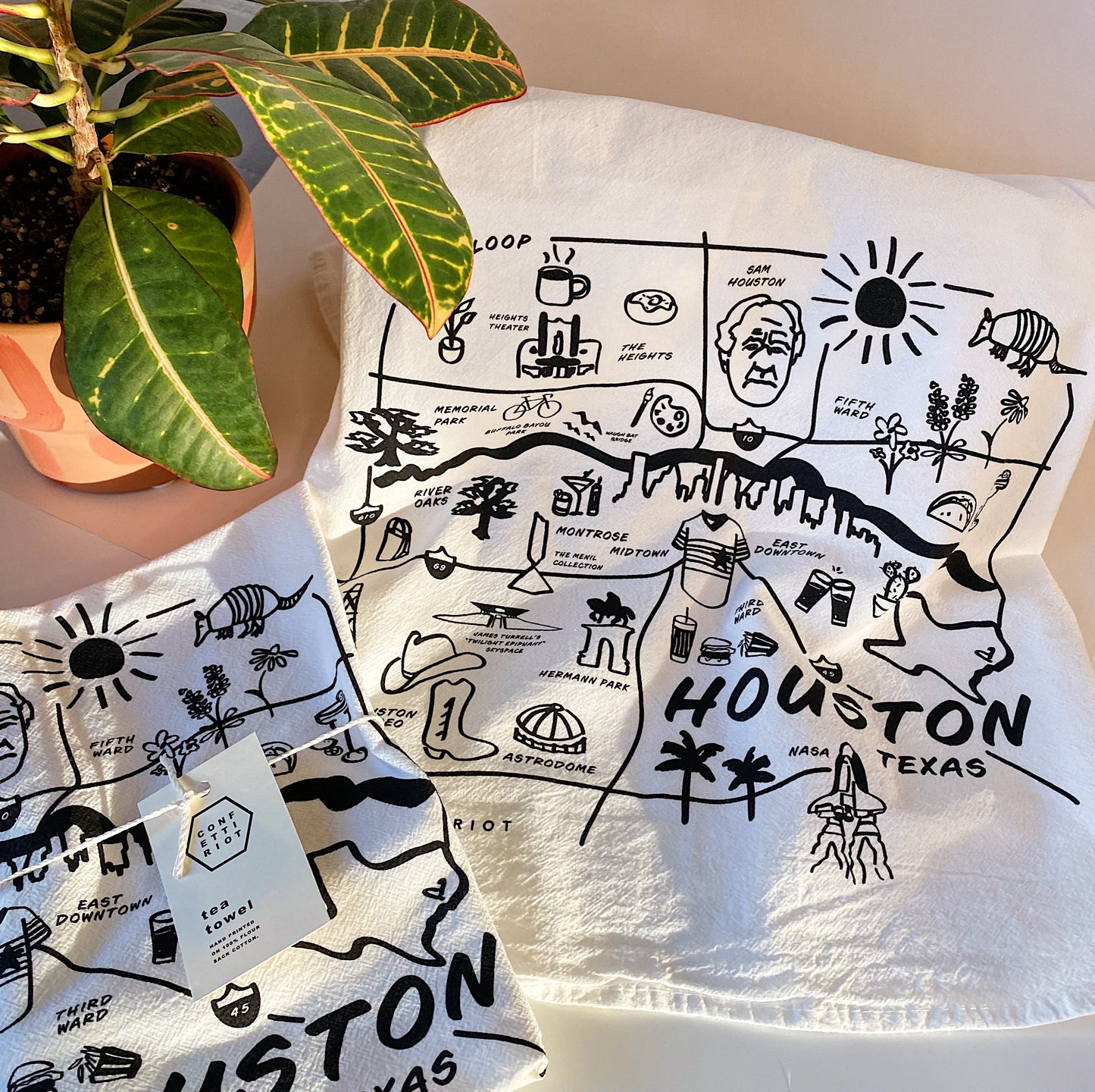 Houston Print - Tea Towel