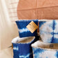 Shibori Indigo Planter—4"