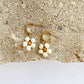 Beaded Flower Mini Hoop Earrings - Confetti Riot