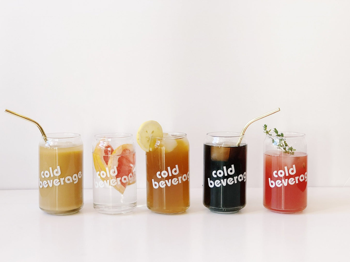 Cold Beverage Glassware Set of 2 - The Social Club