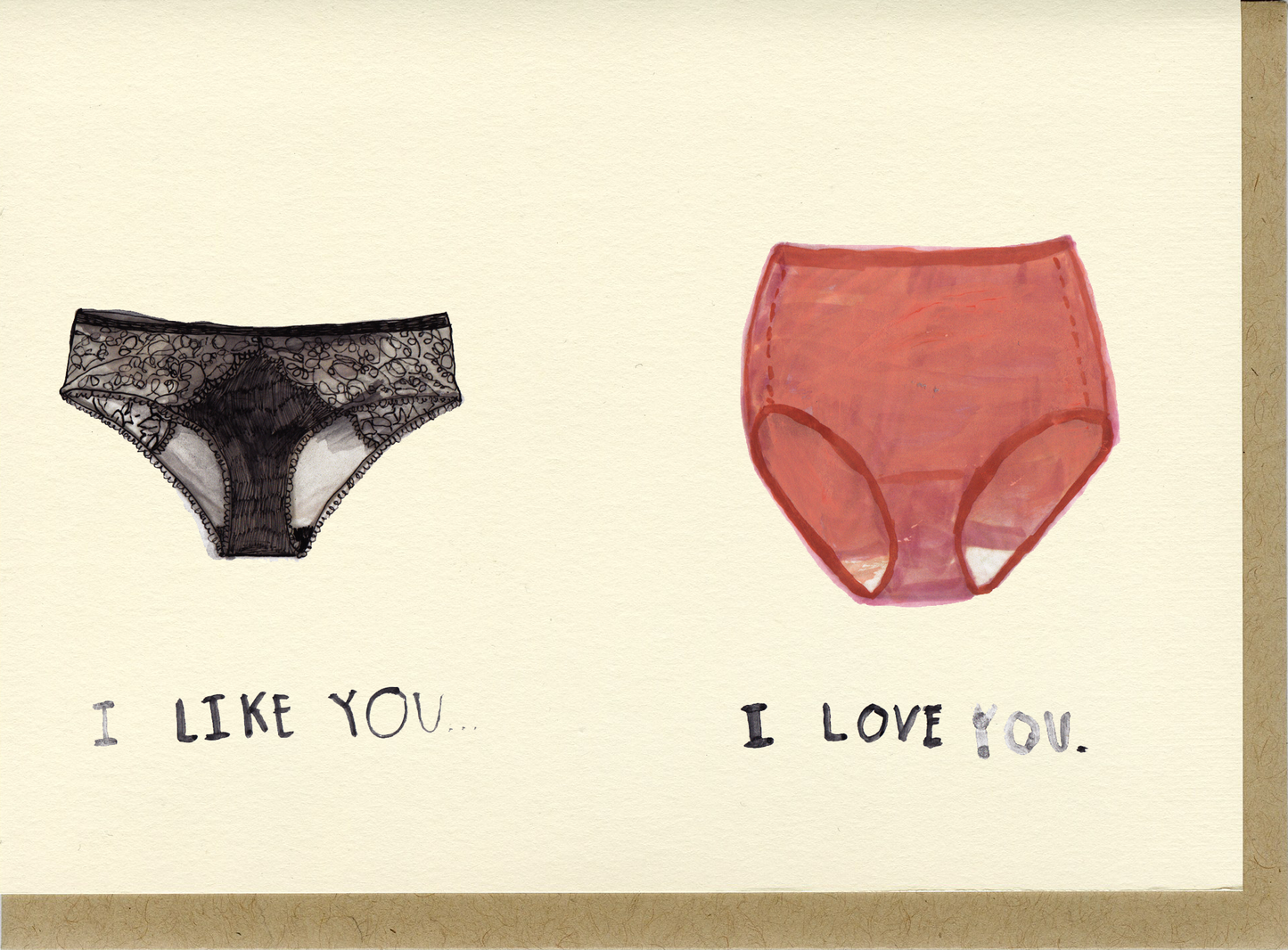 I Like You, I Love You - Card