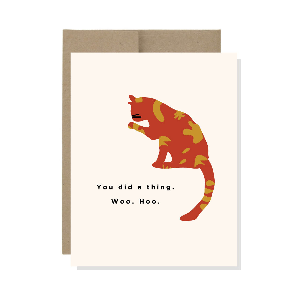 You Did a Thing Cat - Card