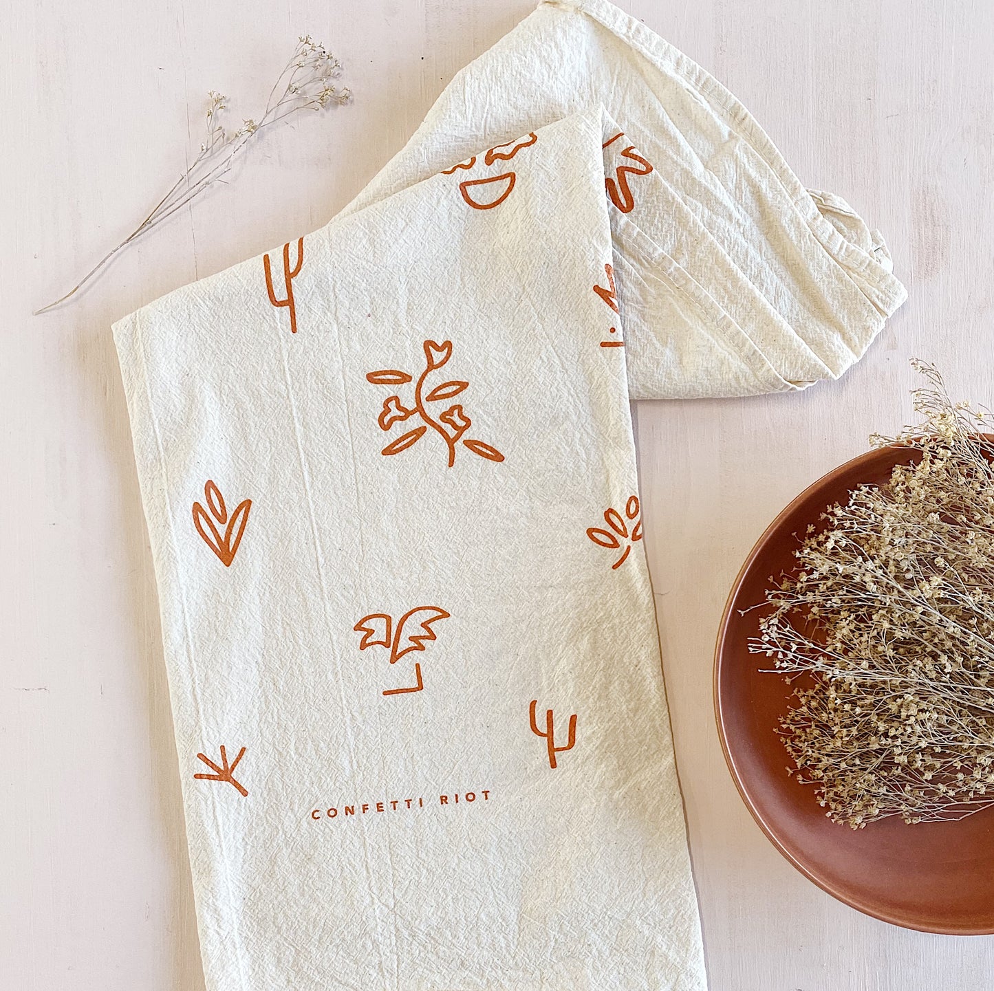 Nature Tea Towel - Natural - Confetti Riot